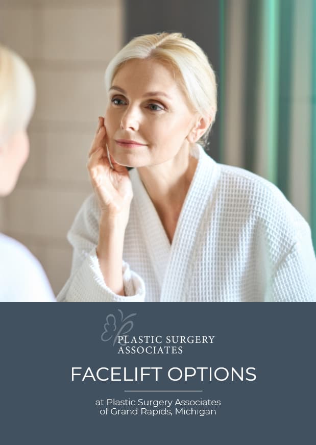 Cover of the Plastic Surgery Associates facelift options guide